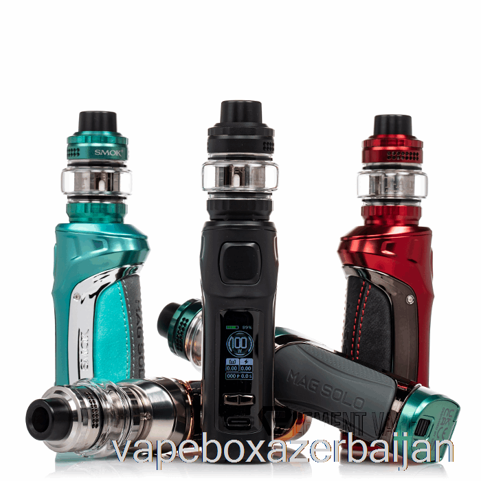 E-Juice Vape SMOK MAG Solo 100W Starter Kit Blue Green